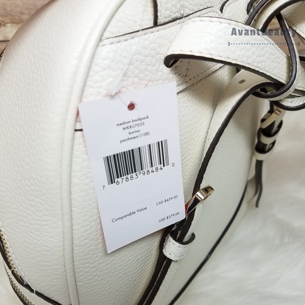 Kate Spade New Medium Backpack Karina Parchment - Picture 9 of 13